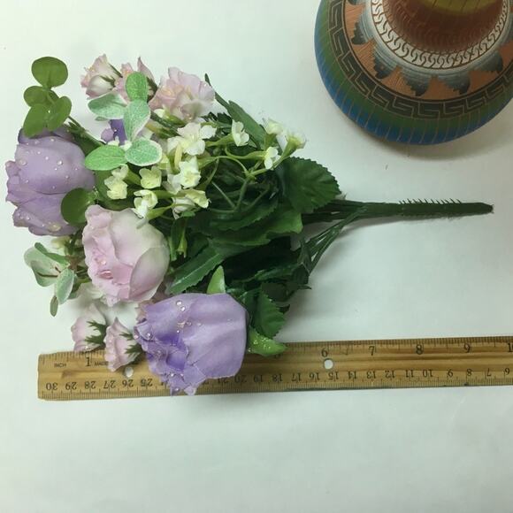 Set of 2 Faux Roses Bouquets - Picture 5 of 6